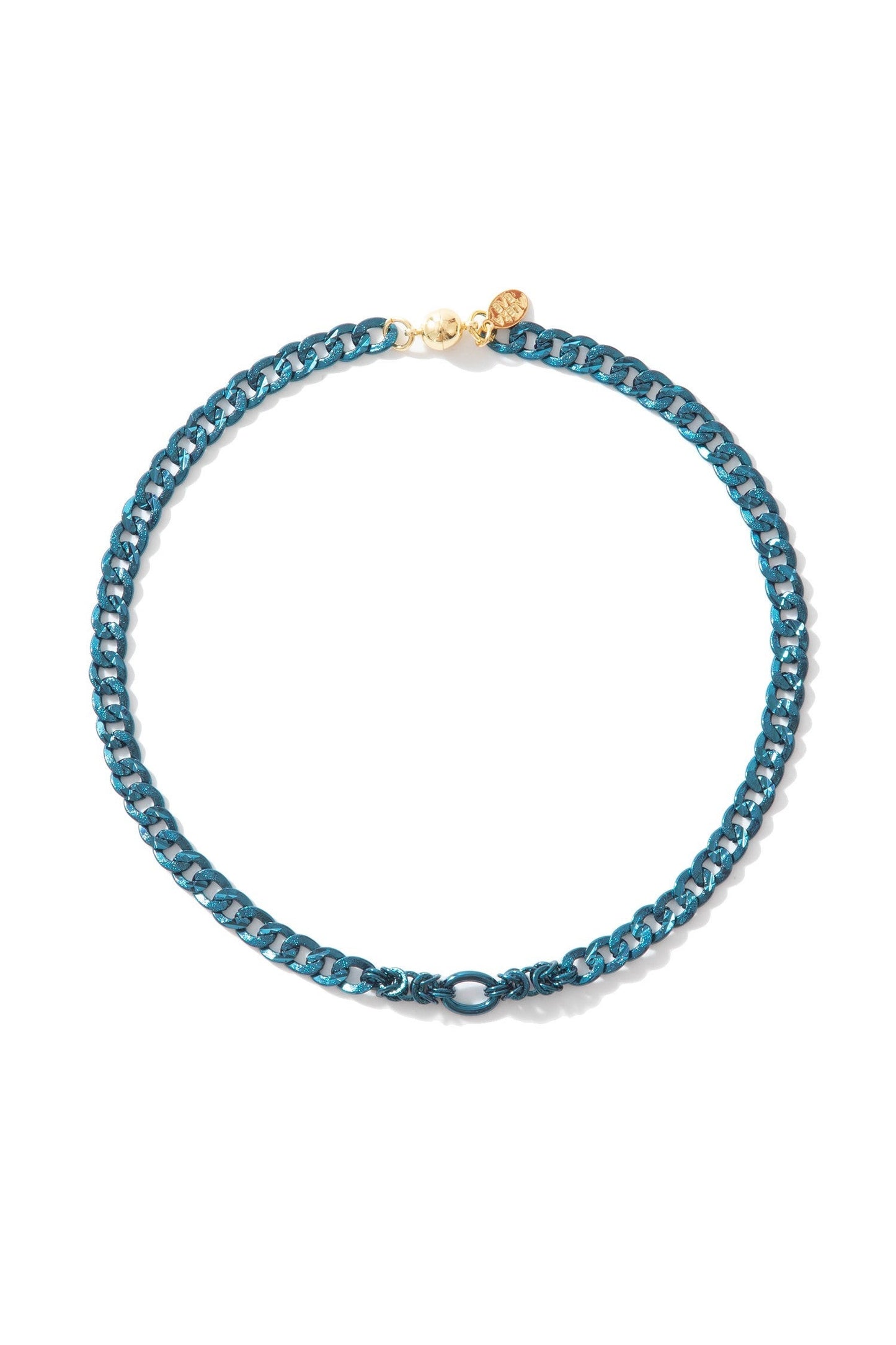Ride The Wind Necklace - Liquid Metallic Peacock