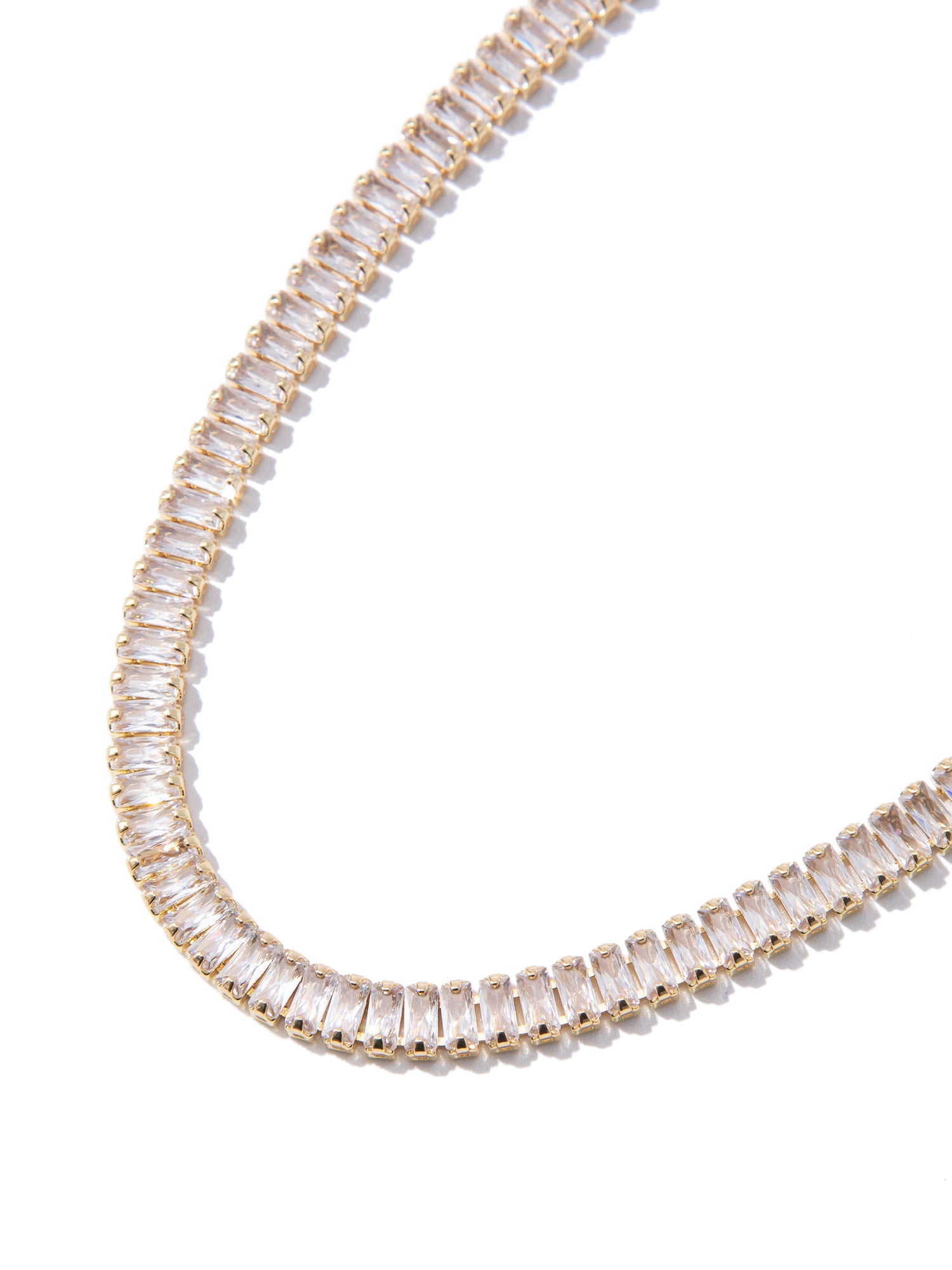 I Will Follow Necklace Small - White