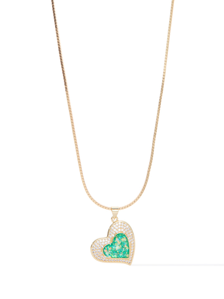Jade Serenade Necklace - Gold