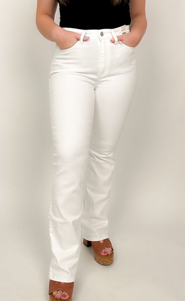 Judy Blue White Bootcut Jeans