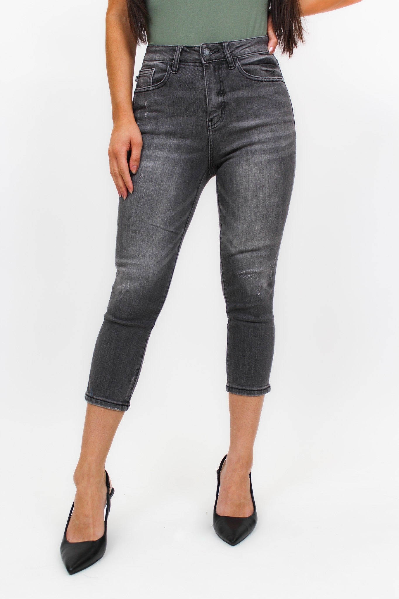Judy Blue Experience Is Key Denim Capri