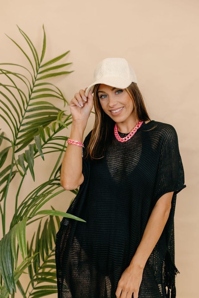 Summer Woven Straw Baseball Caps - 3 Colors!