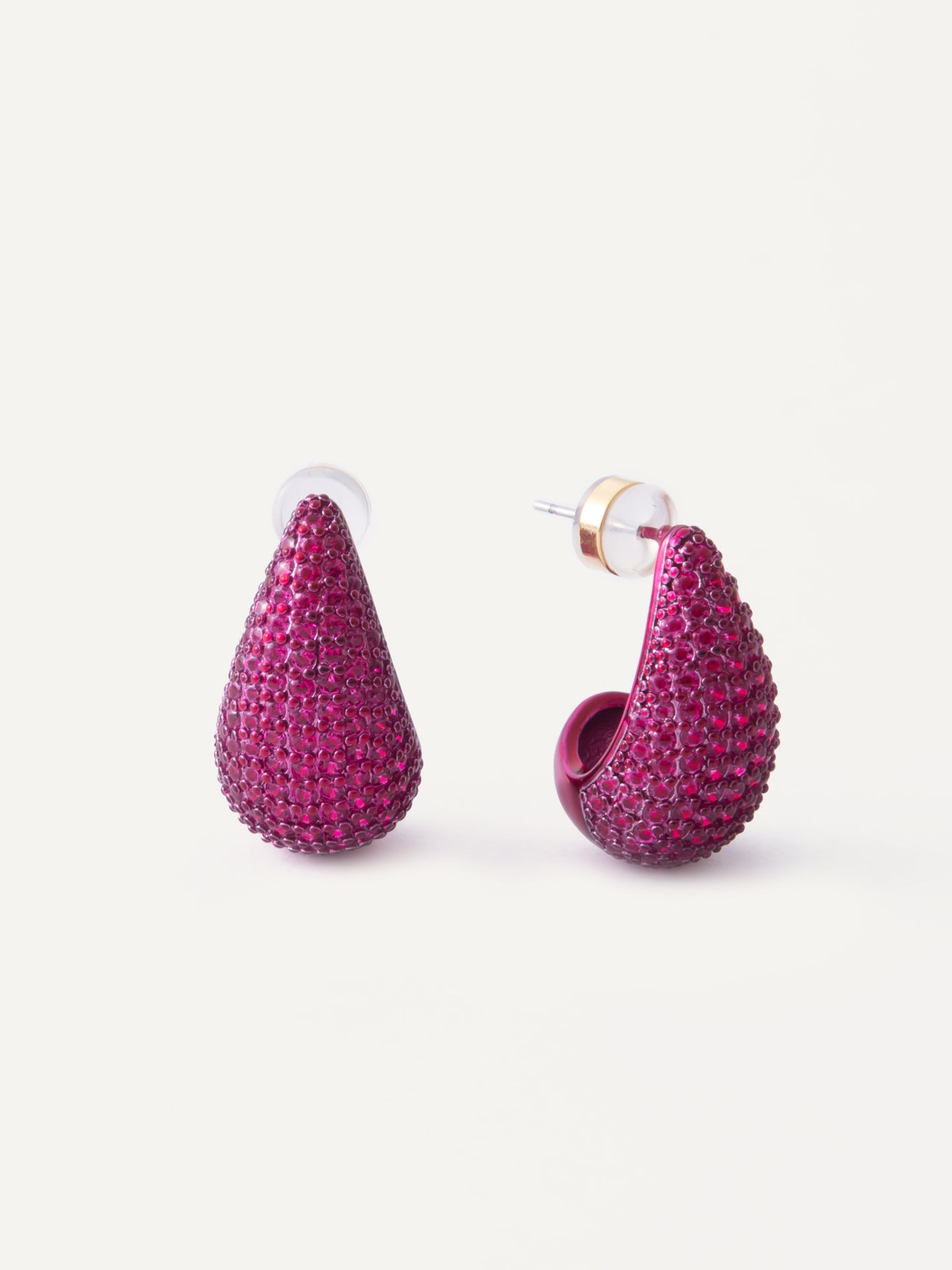 Kelly Earrings - Metallic Ruby Kiss