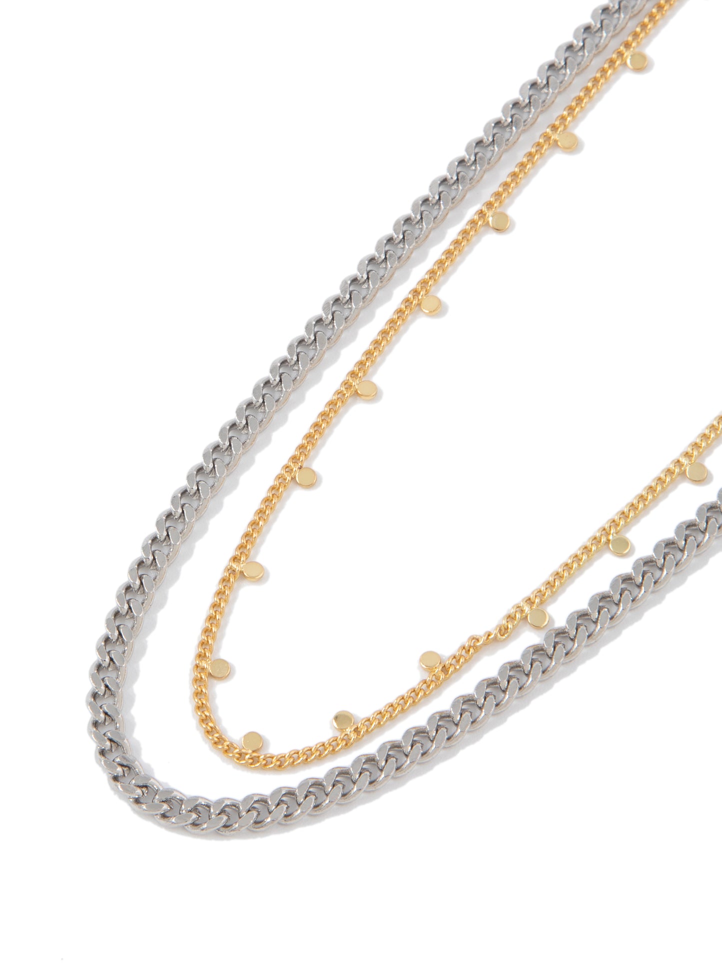 Kyran Necklace Long - Gold Silver