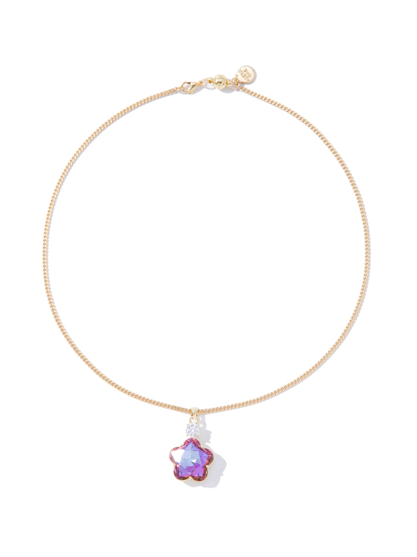 La Vie En Rose Necklace - Gold Lilac Kiss