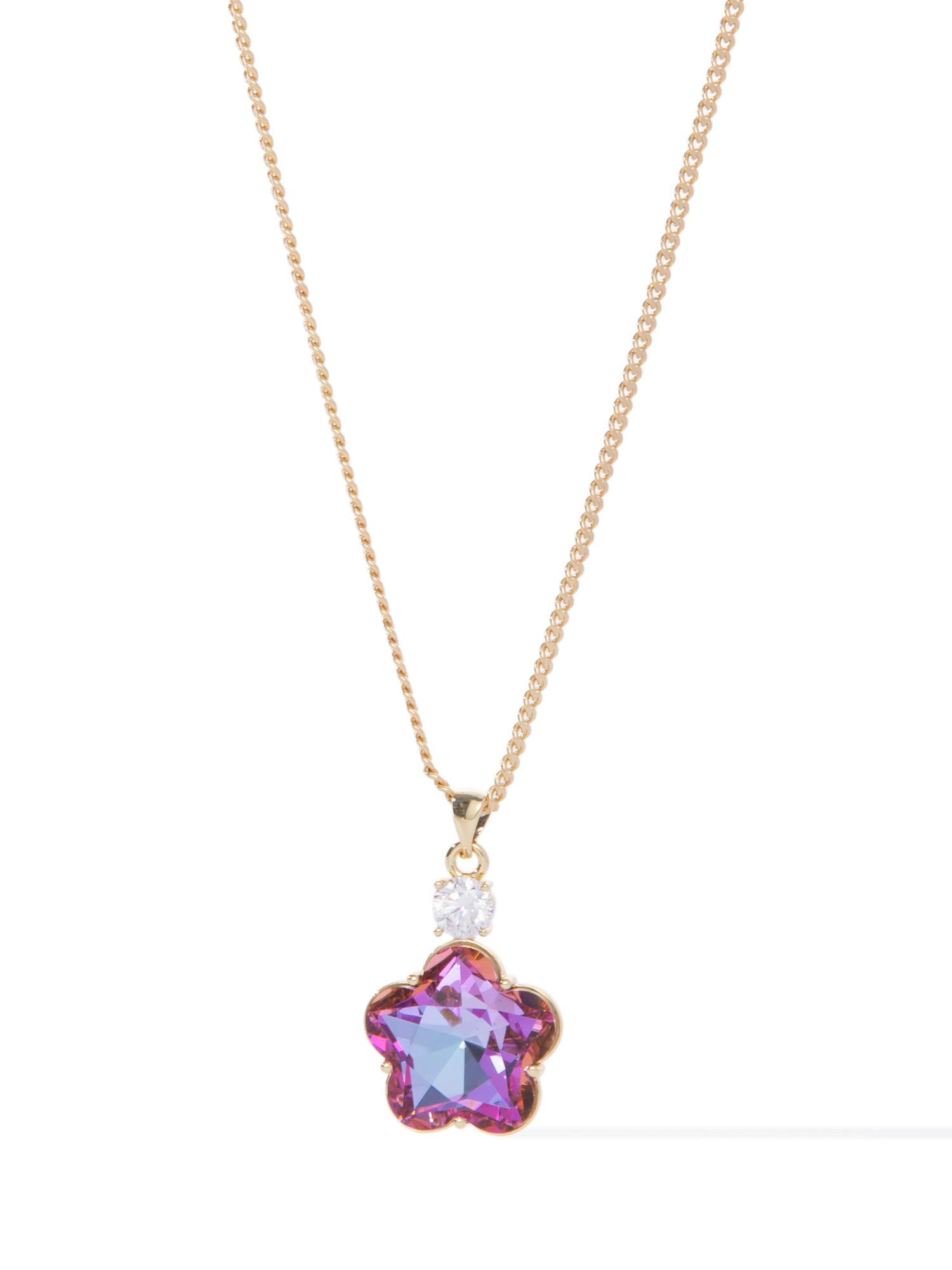 La Vie En Rose Necklace - Gold Lilac Kiss