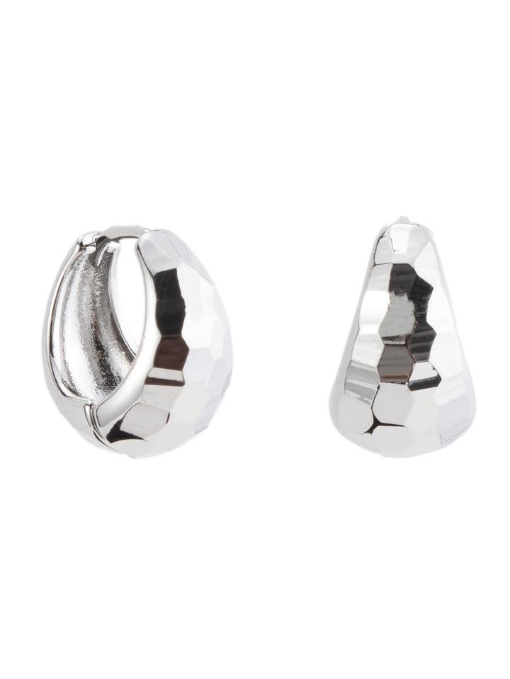 Laguna Earrings - Liquid Metallic Pearl White