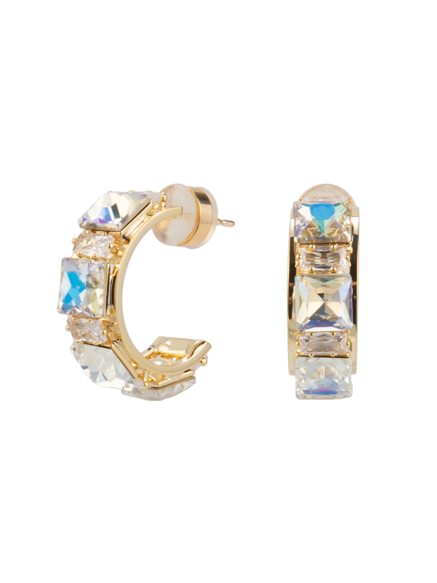 Leslie Earrings - Gold Clear