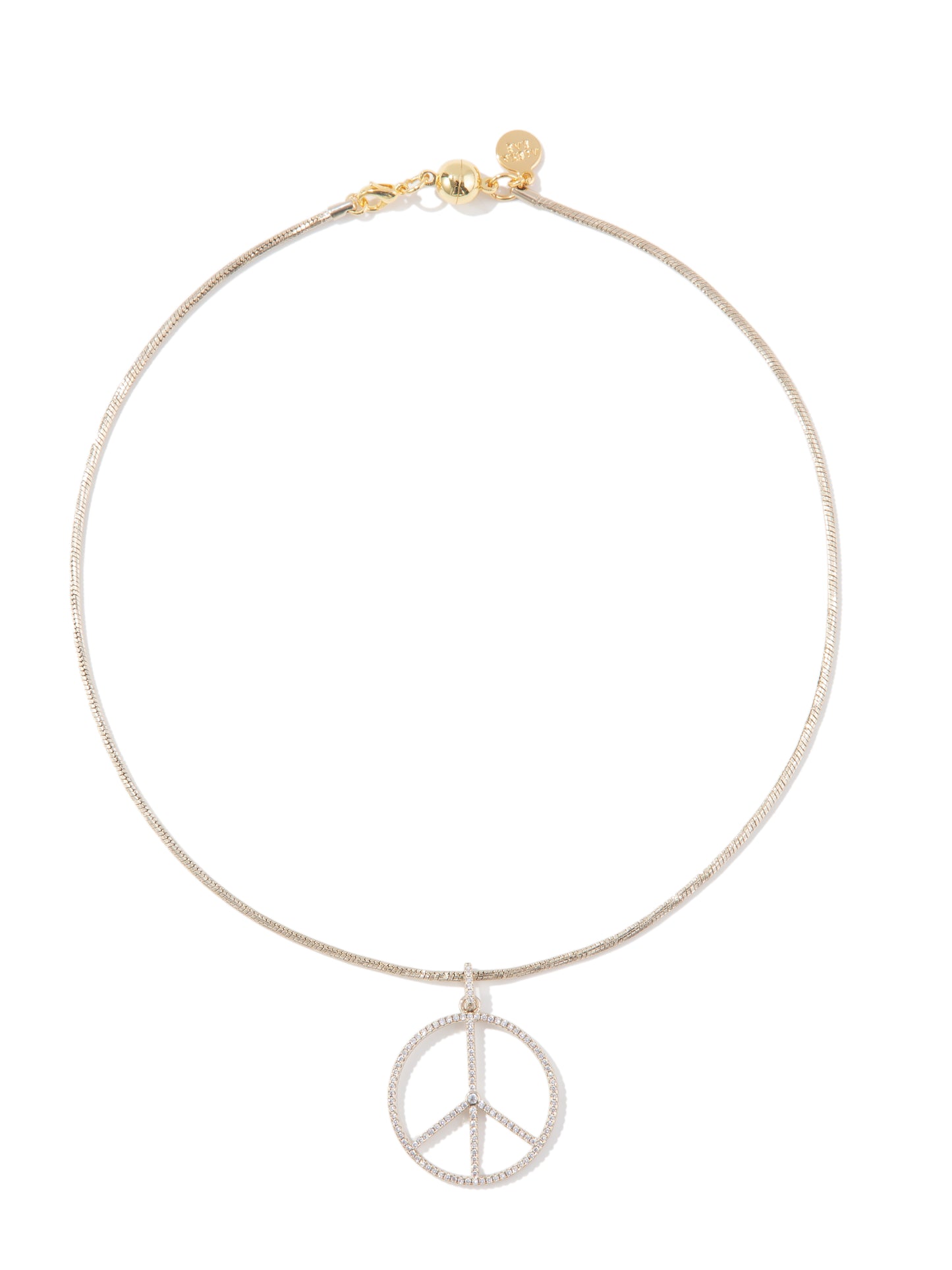 Let It Be Necklace - Metallic Linen