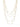 Lively Droplets Multi Layered Necklace - Metallic Moonlight