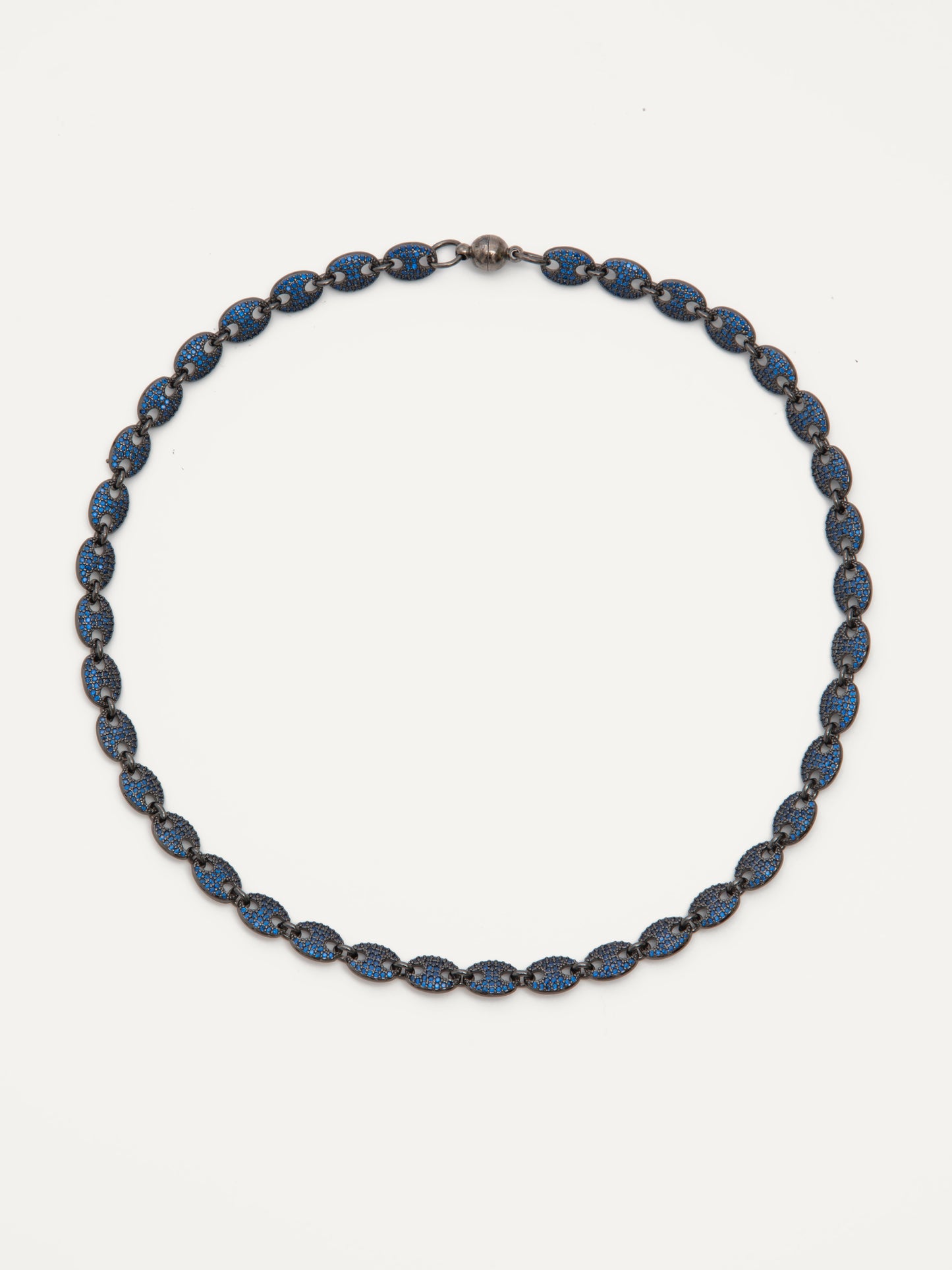 London Necklace - Gunmetal Navy