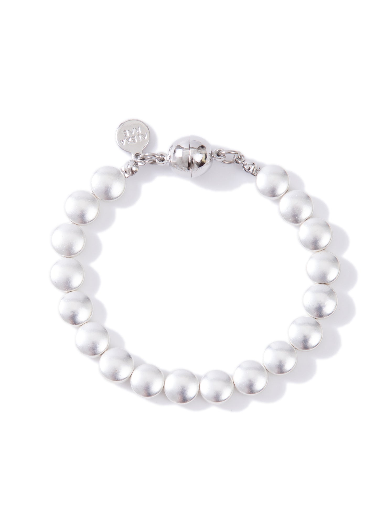 Loom Bracelet - Metallic Pearl White