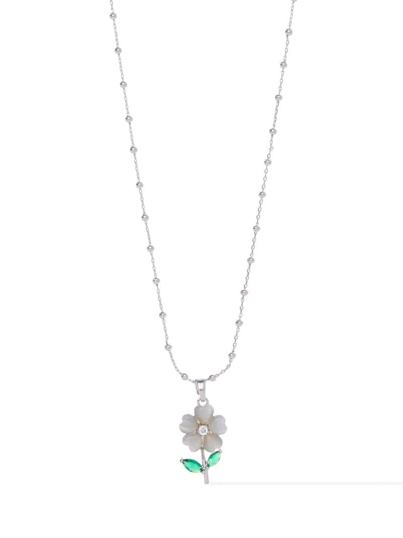 A Field Full Of Daisies Necklace - Silver