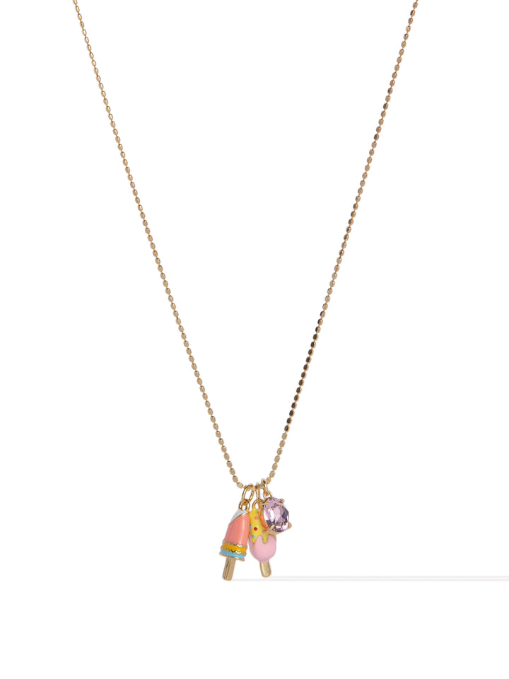 Magical Moments Necklace - Gold Ice Cream Date