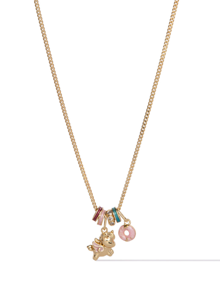 Magical Moments Necklace - Gold Unicorn Wishes
