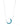 Midnight Moon Necklace - Liquid Metallic Pearl White