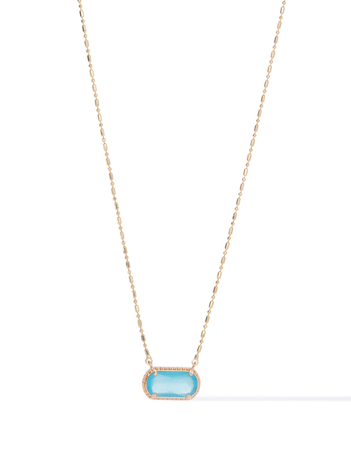 Midnight Rodeo Necklace - Gold Turquoise
