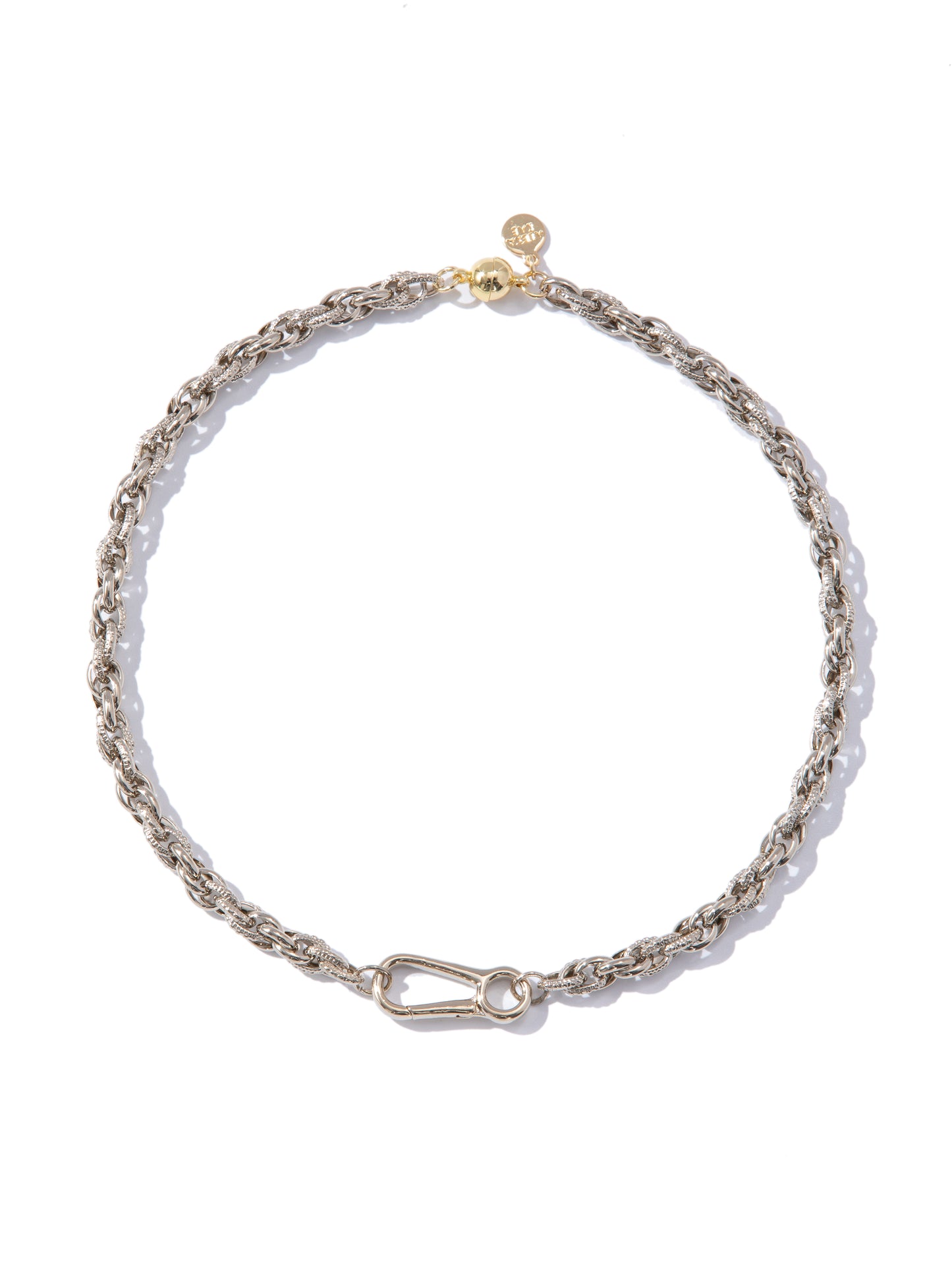 Mila Necklace - Metallic Linen