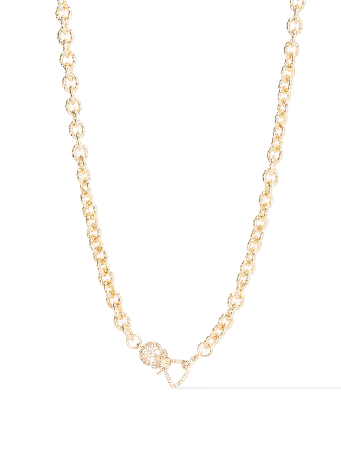 Mini Skully Necklace - Metallic Moonlight