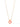 Moon Drops Necklace - Neon Coral