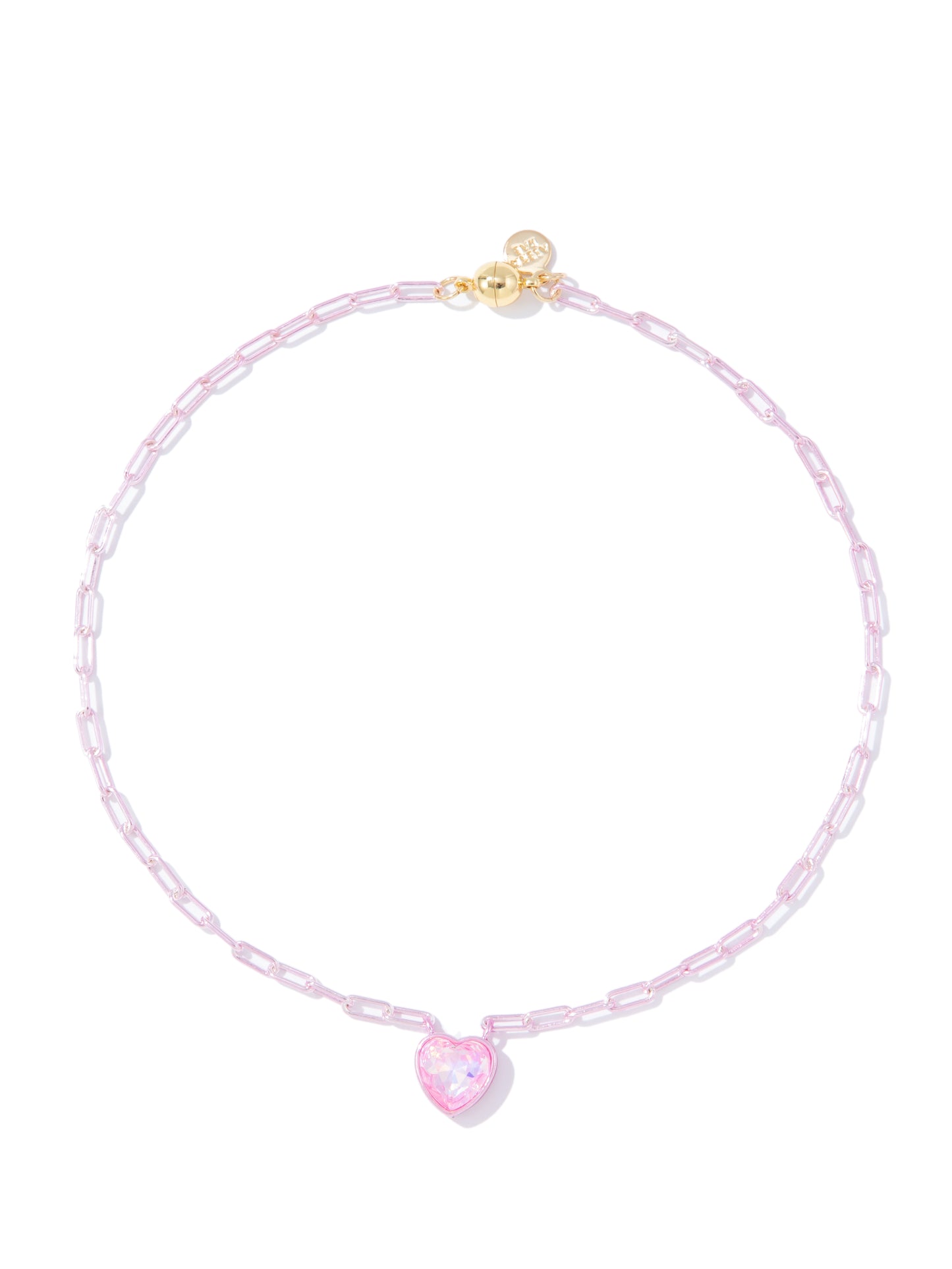 Moonlit Melody Necklace - Metallic Tickle Me Pink
