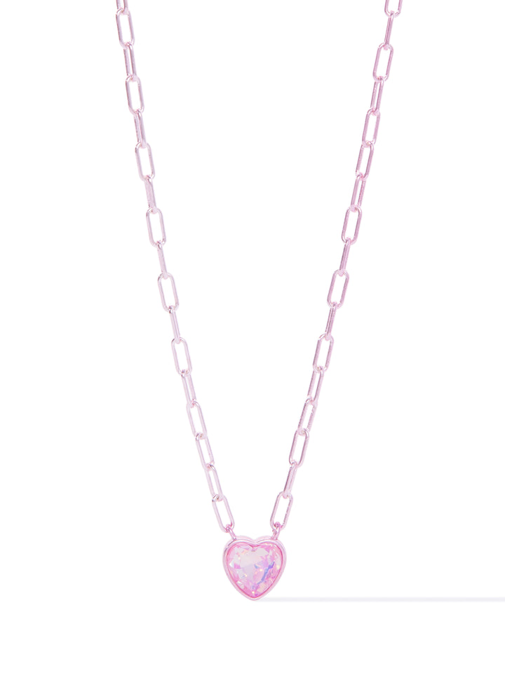 Moonlit Melody Necklace - Metallic Tickle Me Pink