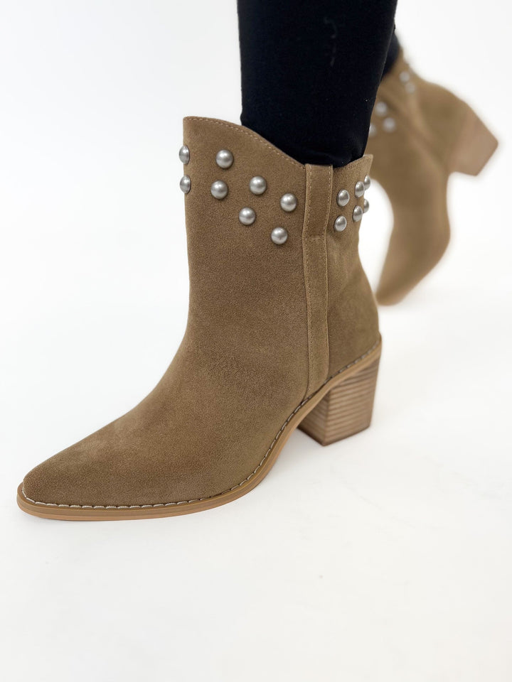 Oasis Society Alofi Booties - Dark Taupe