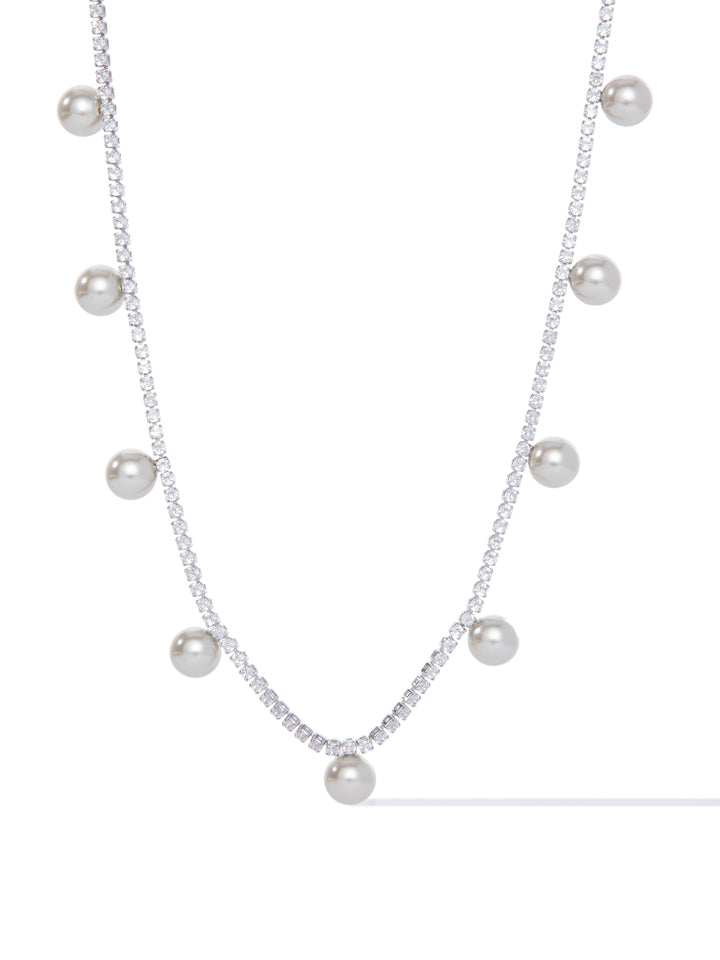 Pearl Theory Necklace - Silver