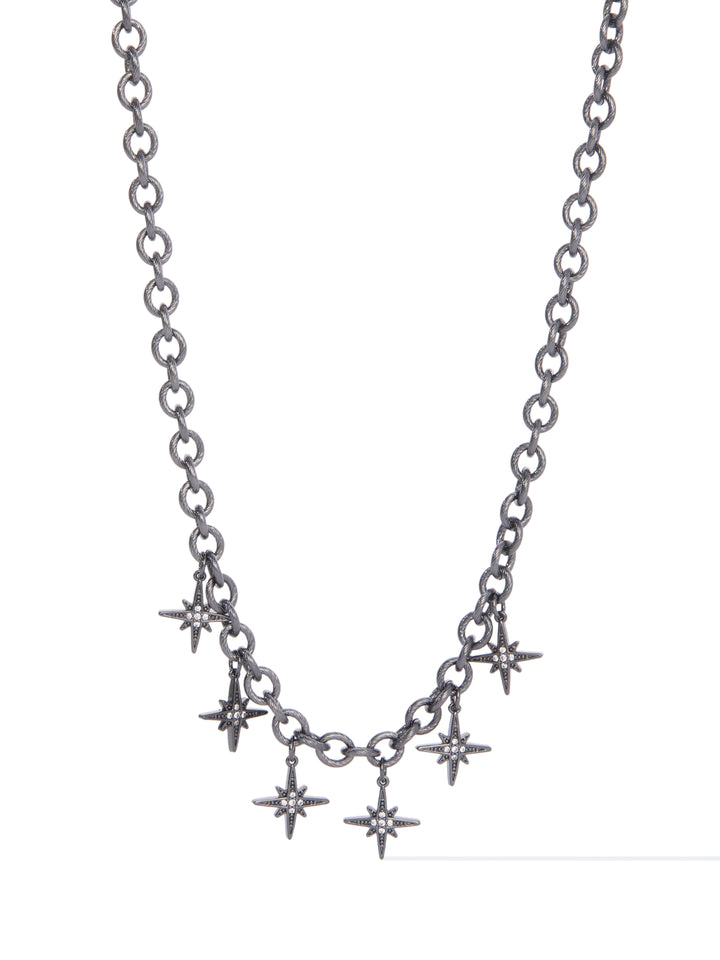 Nari Spark Necklace - Gunmetal