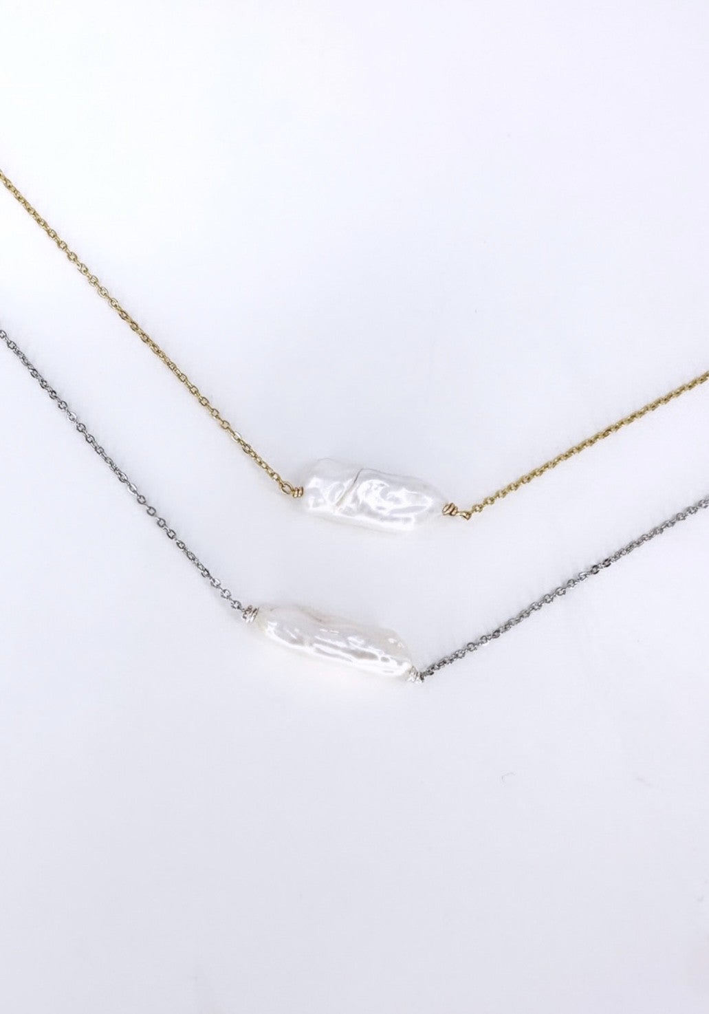 Pearls And Silk Necklace