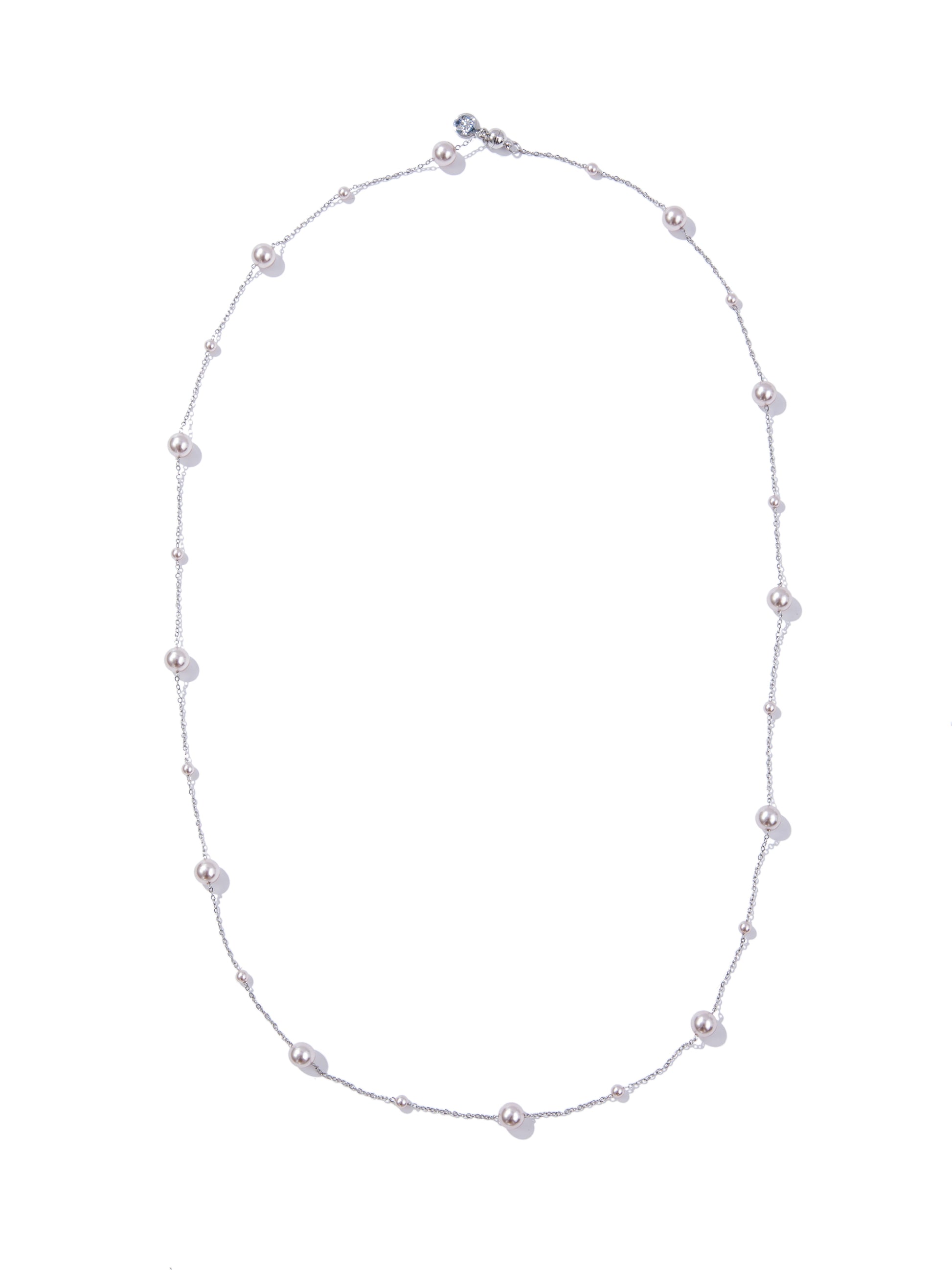 Pearly Aura Necklace - Silver Pixie Dust