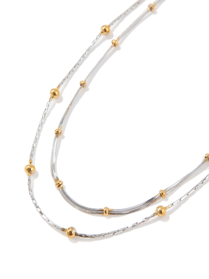 Pip Necklace - Mixed Metals