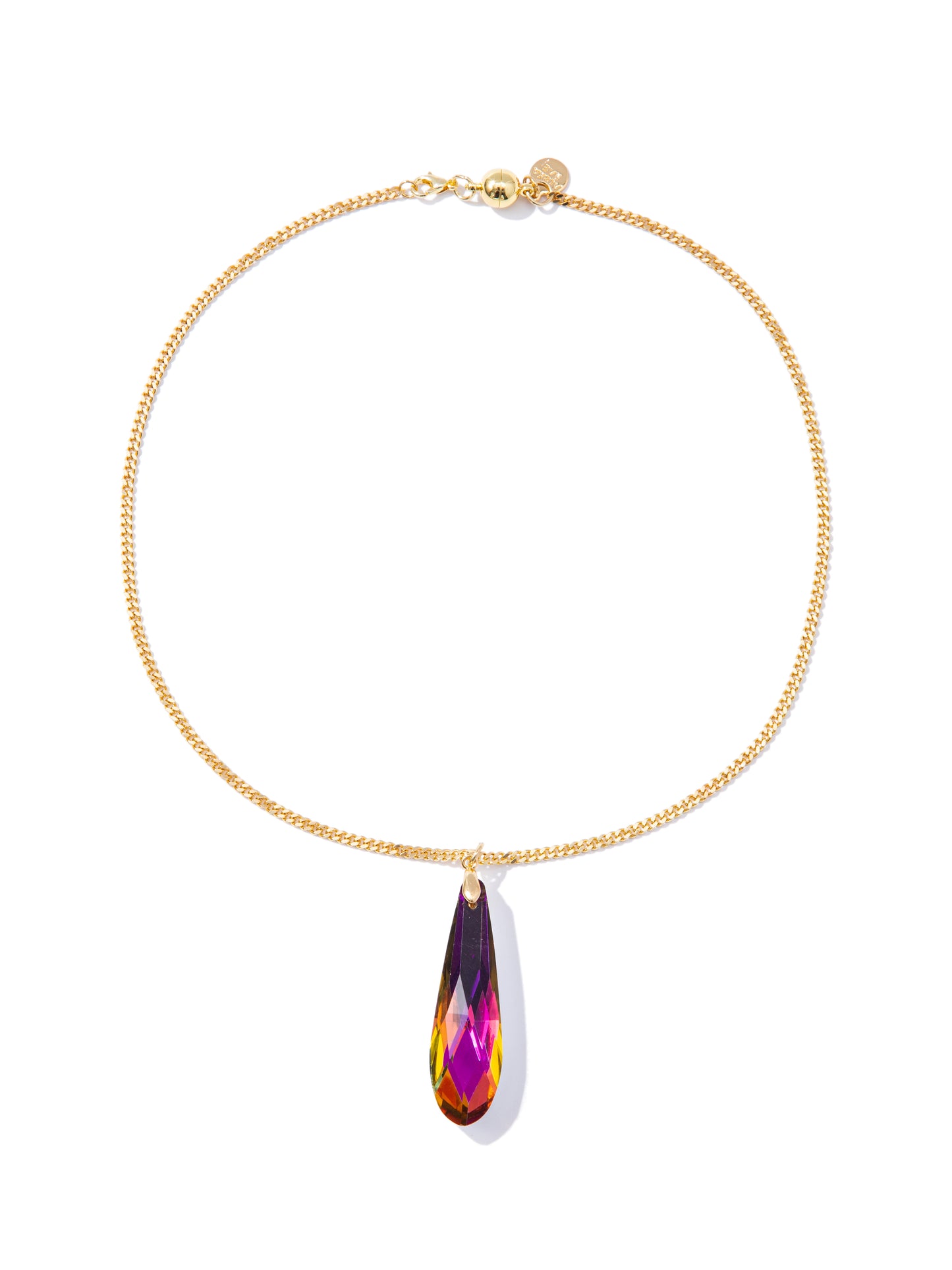 Potion Drop Necklace - Gold Orange