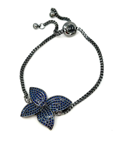 Orchid Bracelet Gunmetal - 4 Colors!
