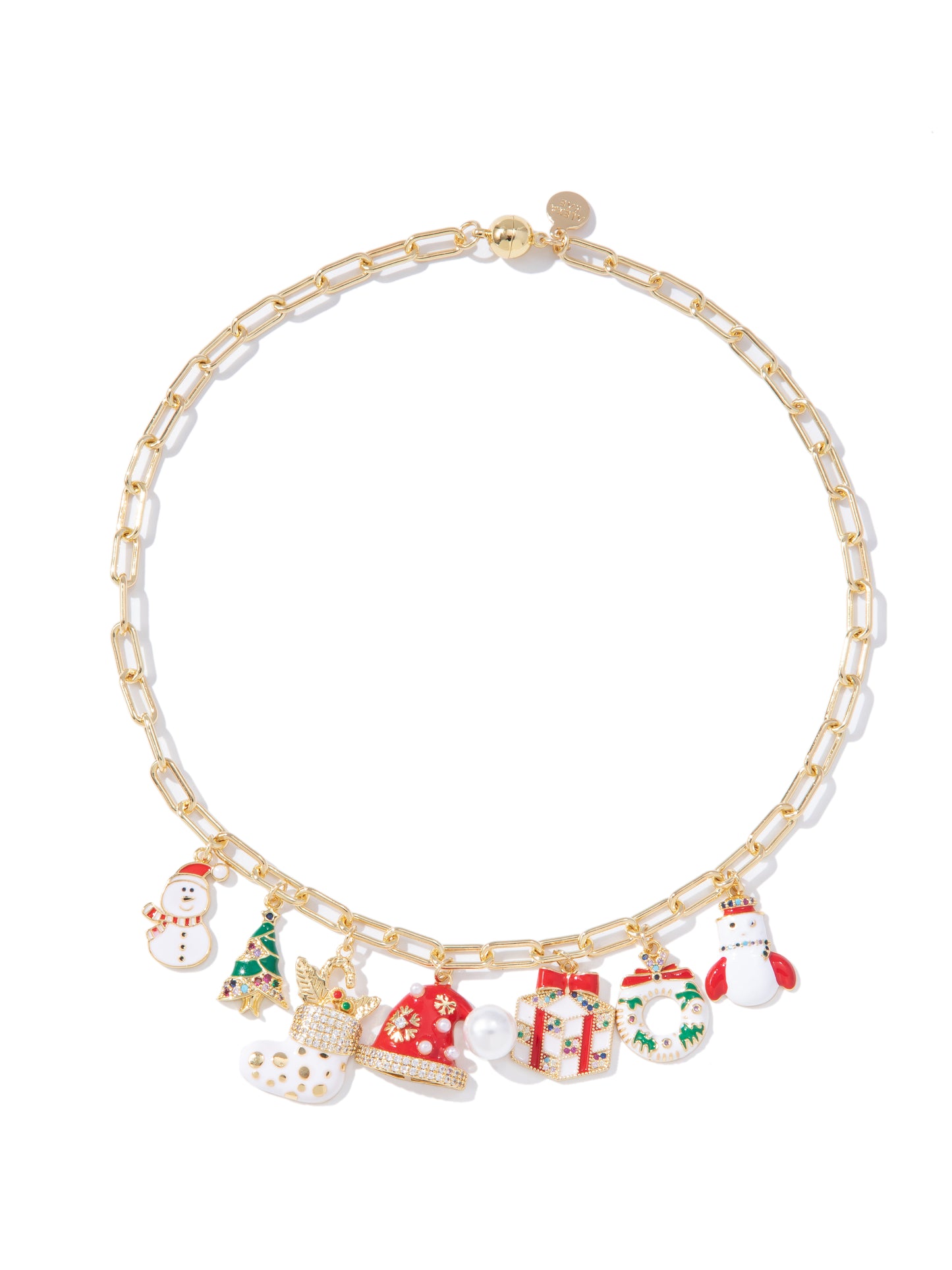 Rockin' Around Charm Necklace - Gold