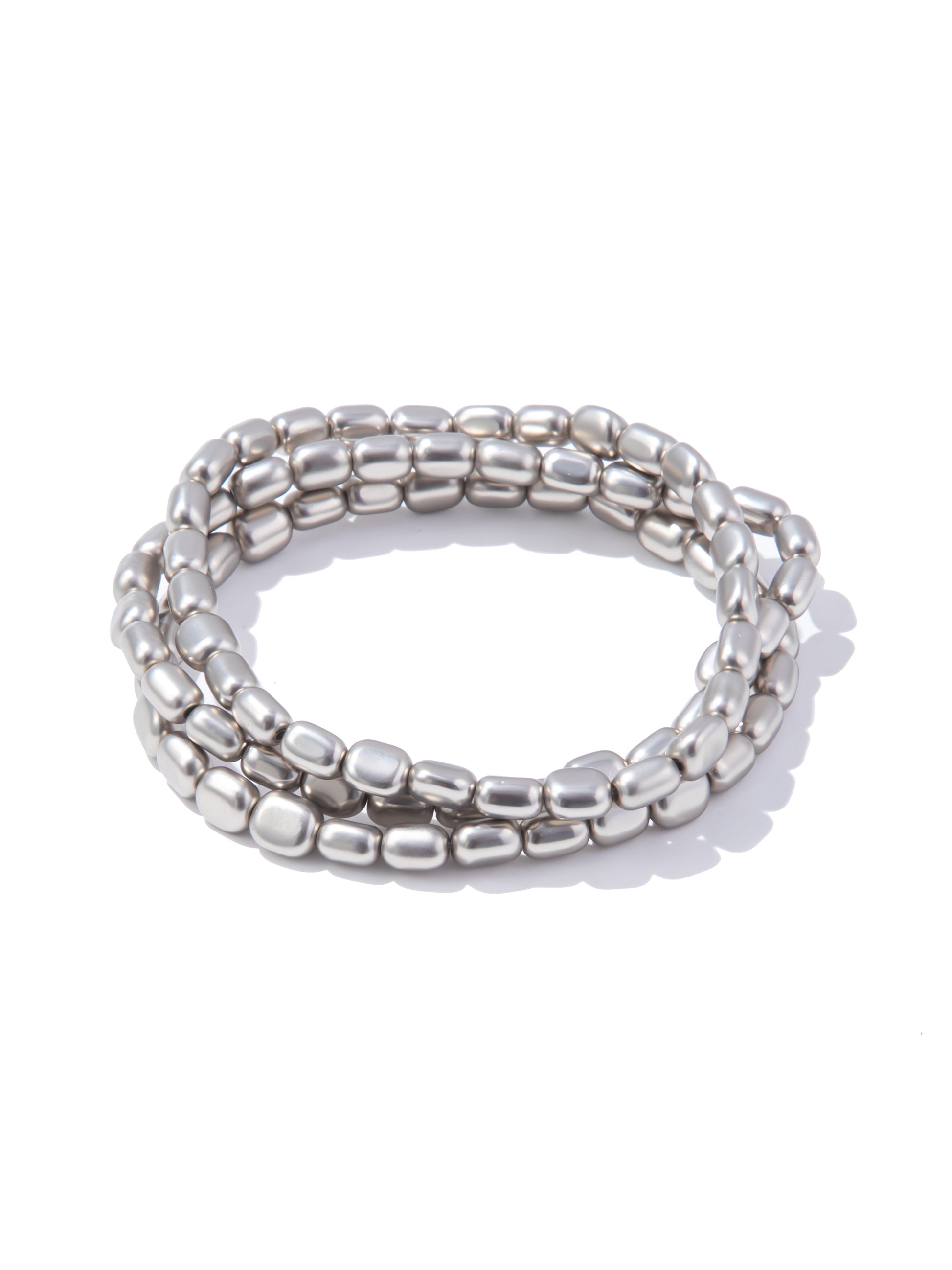 Rooted Bracelet - Matte Silver