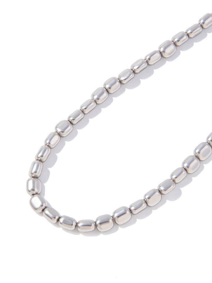 Rooted Necklace - Matte Silver