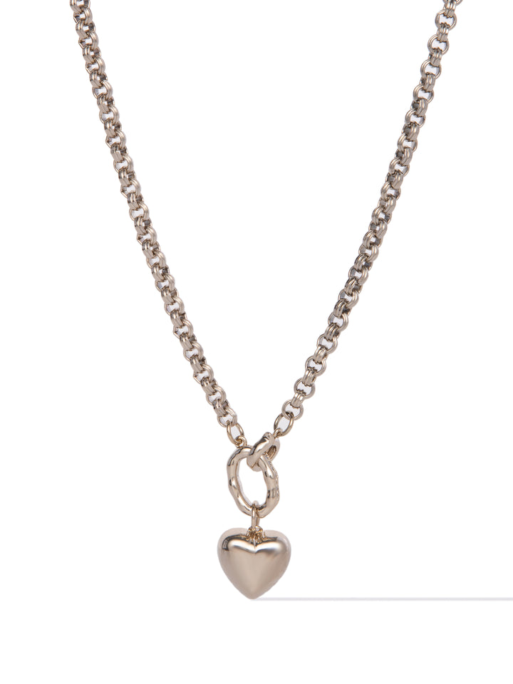 Ruby Necklace - Metallic Linen