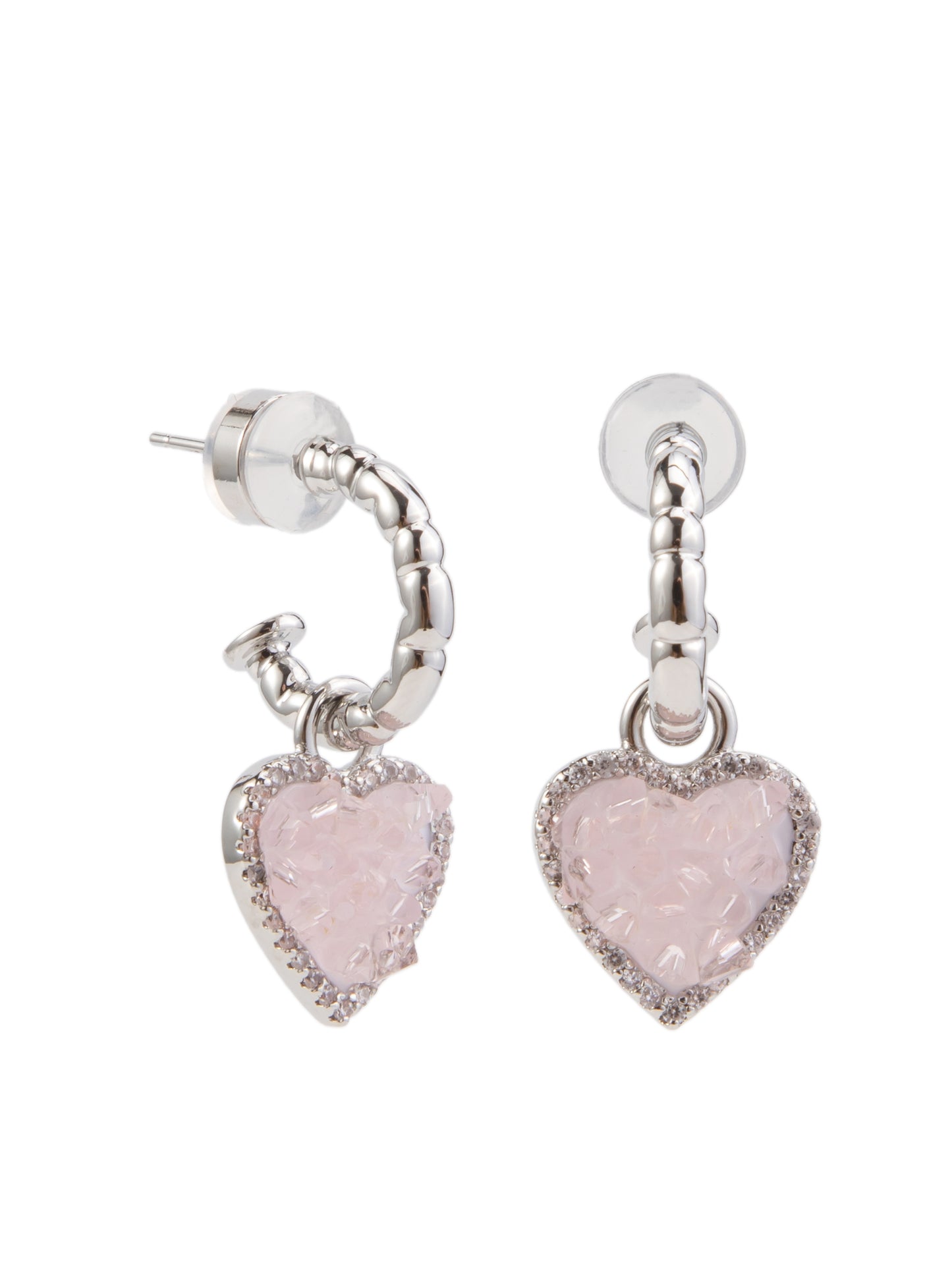 Sandy Earrings - Silver Petal