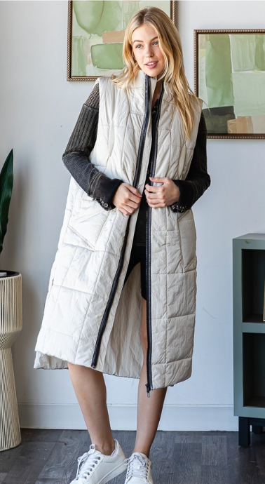 Asking For A Friend Vest - Cream