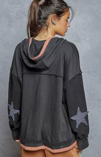 American Woman Hooded Cardigan