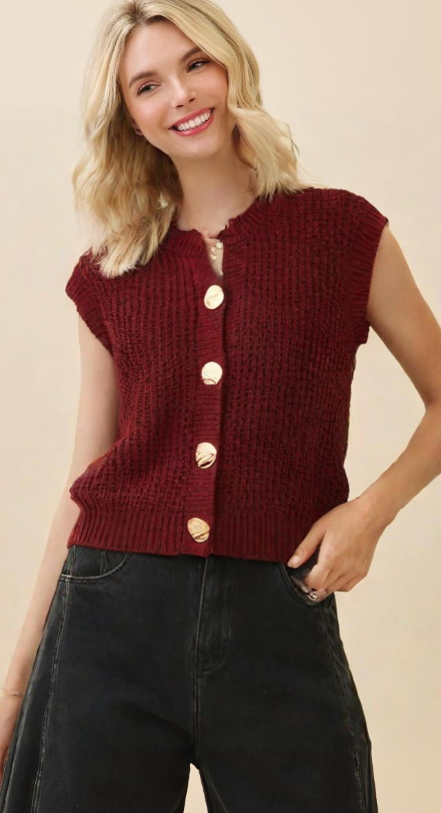 Crochet Babe Cardigan Vest