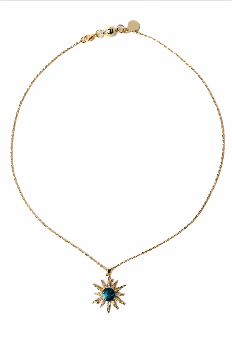 Christmas Night Necklace - Gold North Star