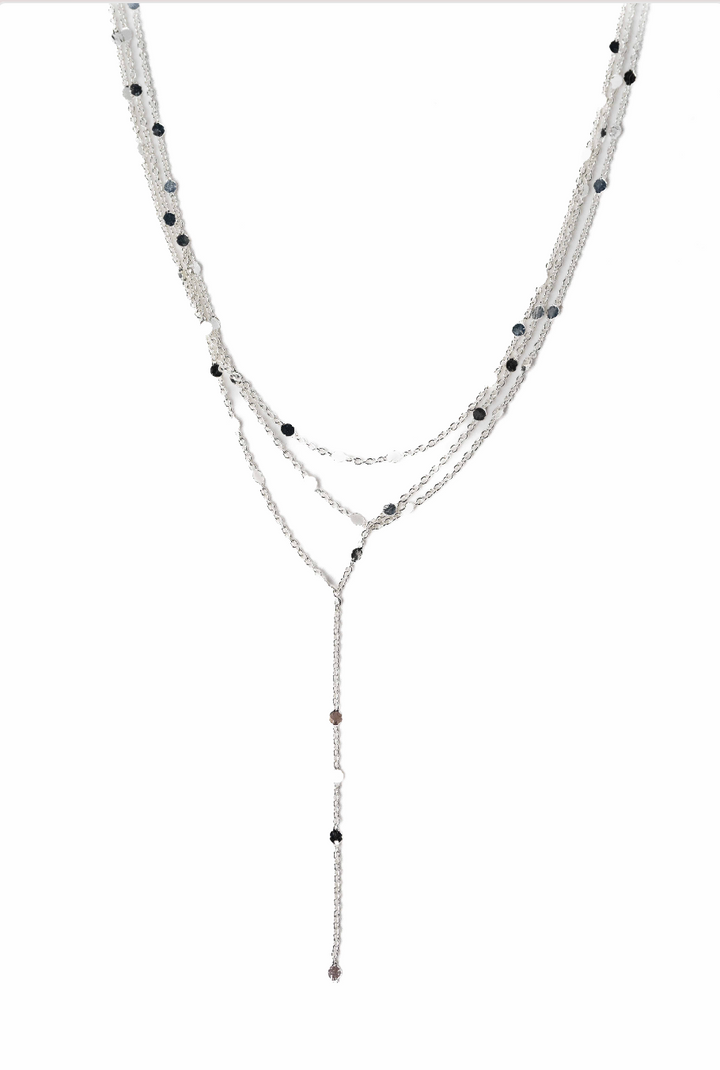 Girls Like You Necklace - Liquid Metallic Pearl White
