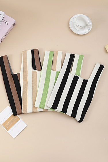 Striped Right Mini Tote Bag - 8 Colors!