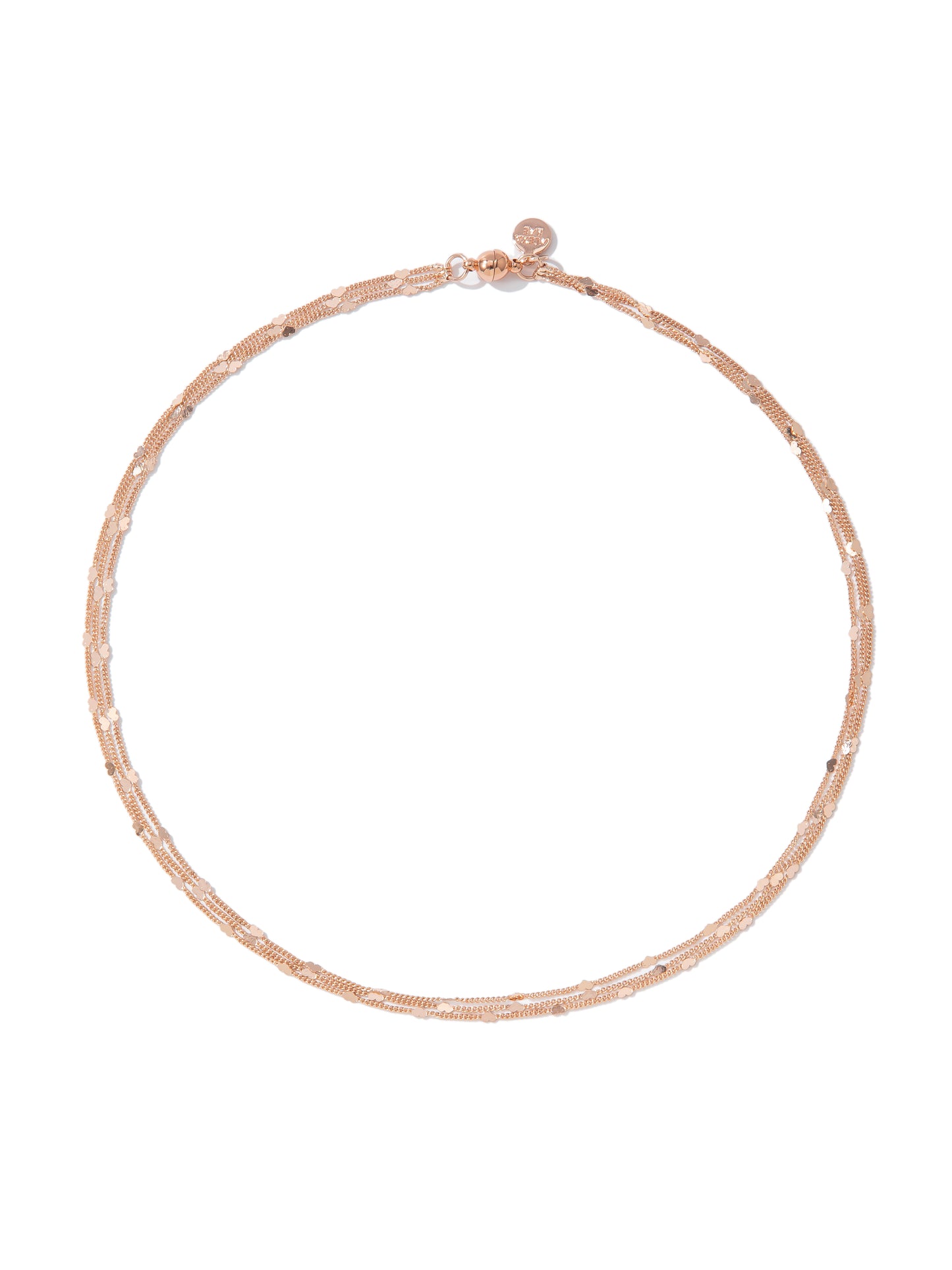 Shimmer Shimmer Necklace - Toffee Rose