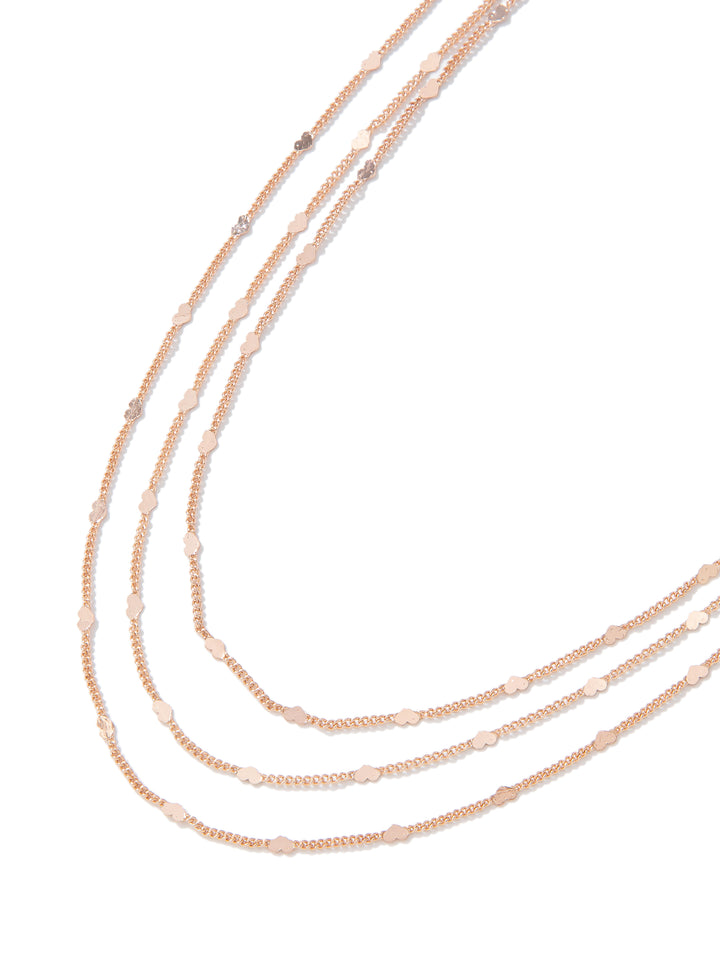 Shimmer Shimmer Necklace - Toffee Rose