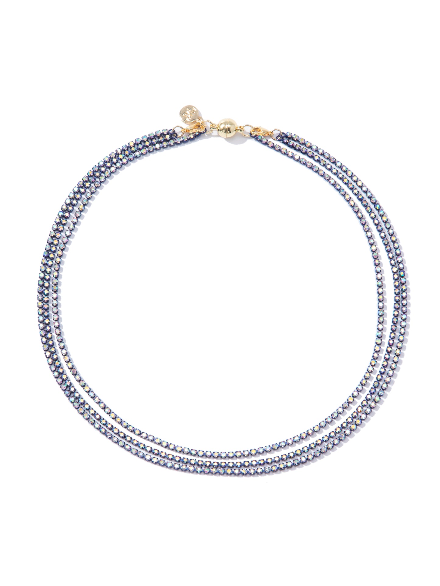 Stitches Necklace - Metallic Midnight