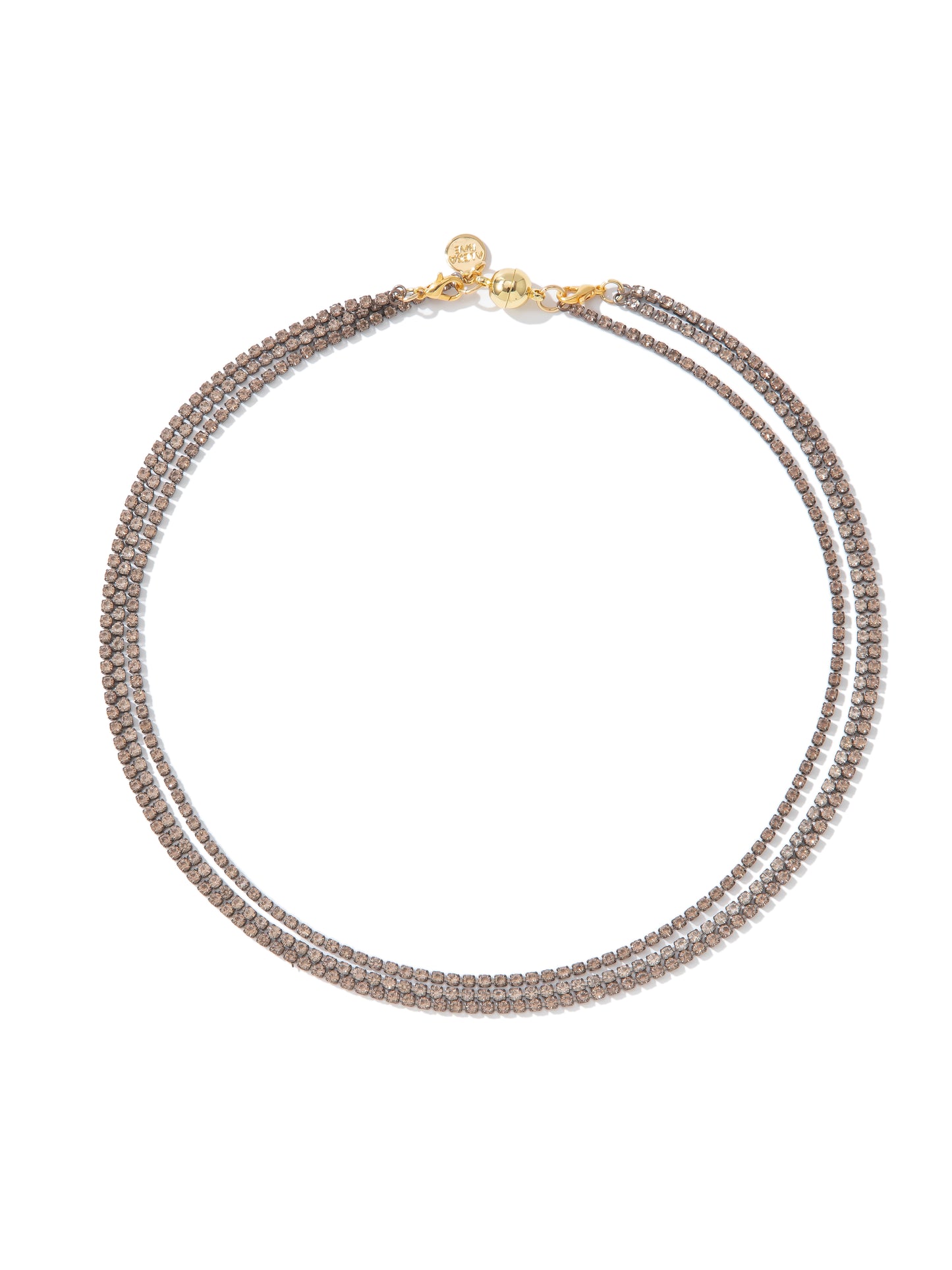 Stitches Necklace - Metallic Latte Mist