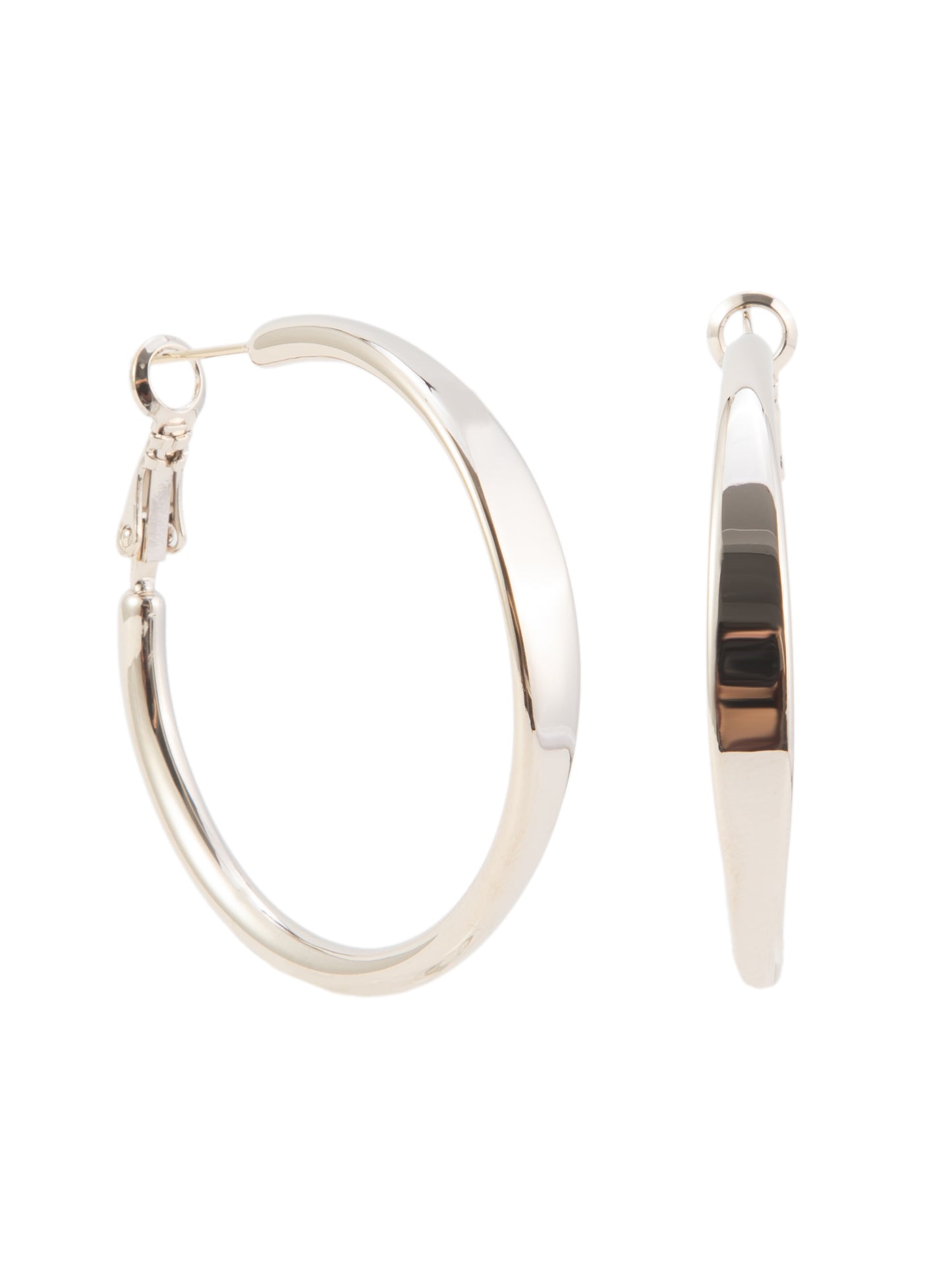 Symphony Earrings Large - Metallic Linen